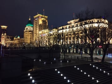 the bund in Shanghai